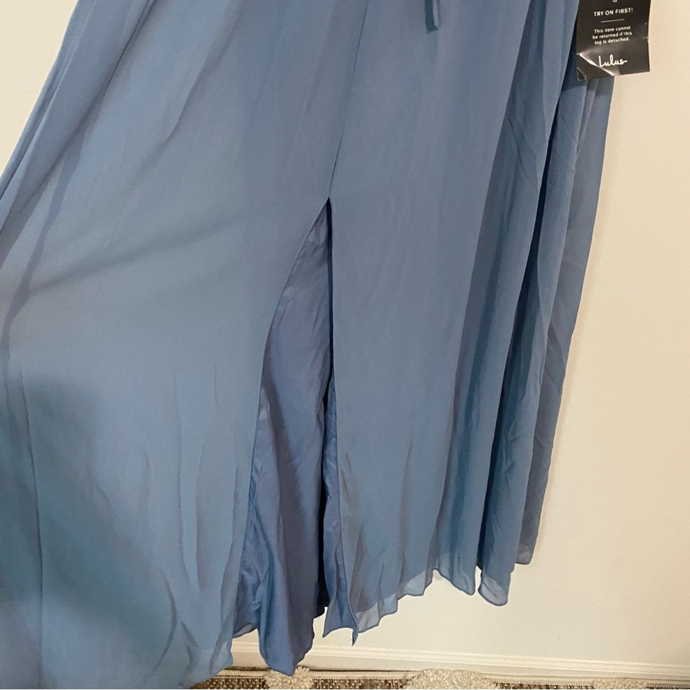 NWT Lulu’s I’m All Yours Chiffon Maxi Dress size XS - Picture 6 of 13